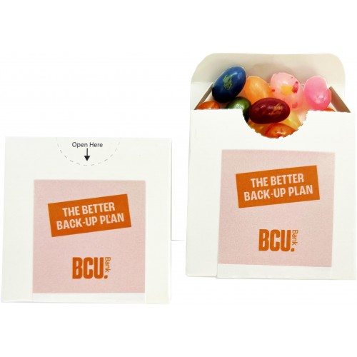 Flip Lid Cardboard Box with JELLY BELLY Jelly Beans 50g